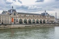 Orsay museum Musee dÃ¢â¬â¢Orsay and Eiffel tower, Paris, France Royalty Free Stock Photo